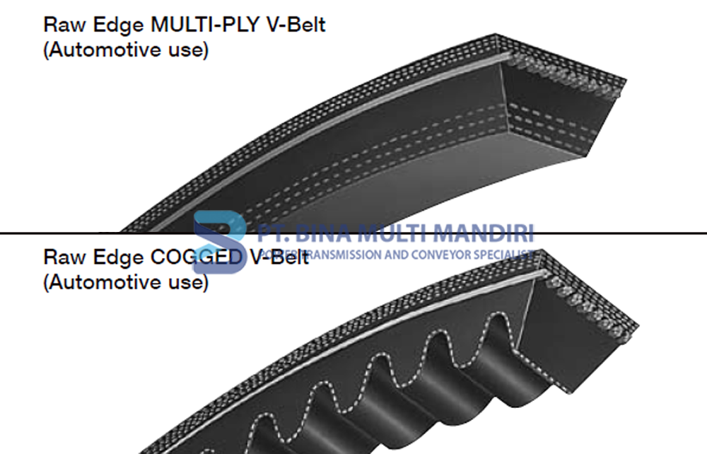 Raw Edge & Raw Edge Cogged Belt